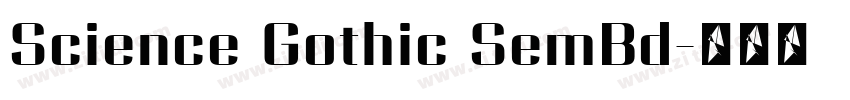 Science Gothic SemBd字体转换